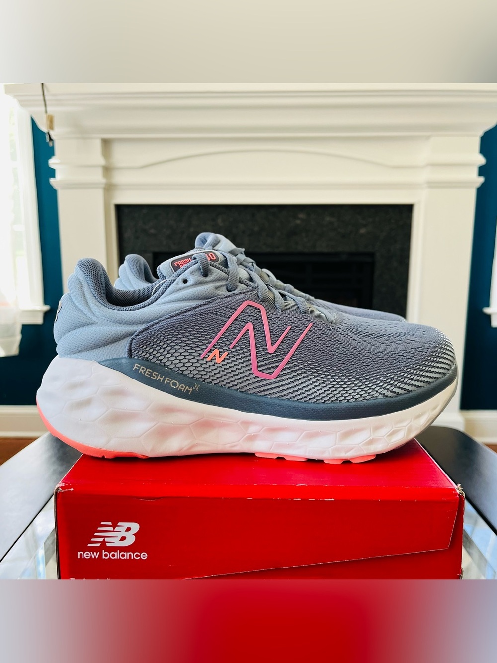 Sz 7.5 Wide New Balance Fresh Foam x 840v1 Women's  Grey/Pink W840FLS